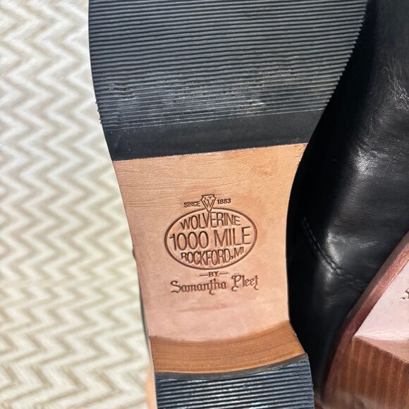 Wolverine 1000 Mile Samantha Pleet Bonny Pull On Leather Boots - Picture 9 of 11